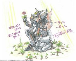 河森正治監督による擬人化されたVF-25バルキリーのイラスト