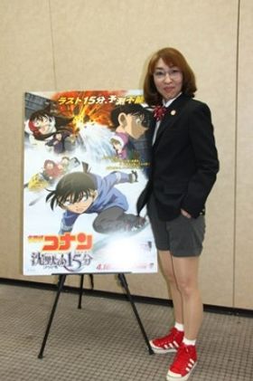 コナン風の衣装で登場した高山みなみが「映画はハリウッド大作のように見どころ盛りだくさん！」