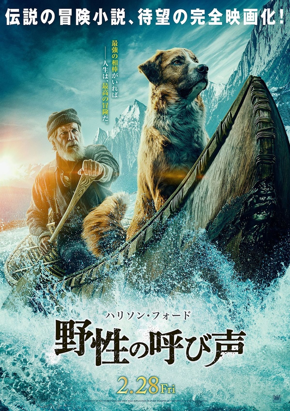 ハリソン・フォードと大型犬が冒険に出発！『野性の呼び声』2020年2月 