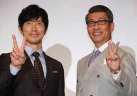 『嘘八百 京町ロワイヤル』で主演を務めた中井貴一と佐々木蔵之介