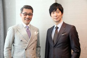 『嘘八百 京町ロワイヤル』でW主演を務めた中井貴一と佐々木蔵之介