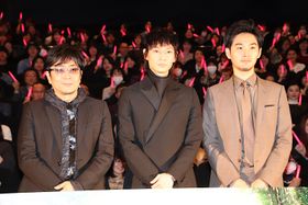 『影裏』の完成披露試写会イベントが開催された