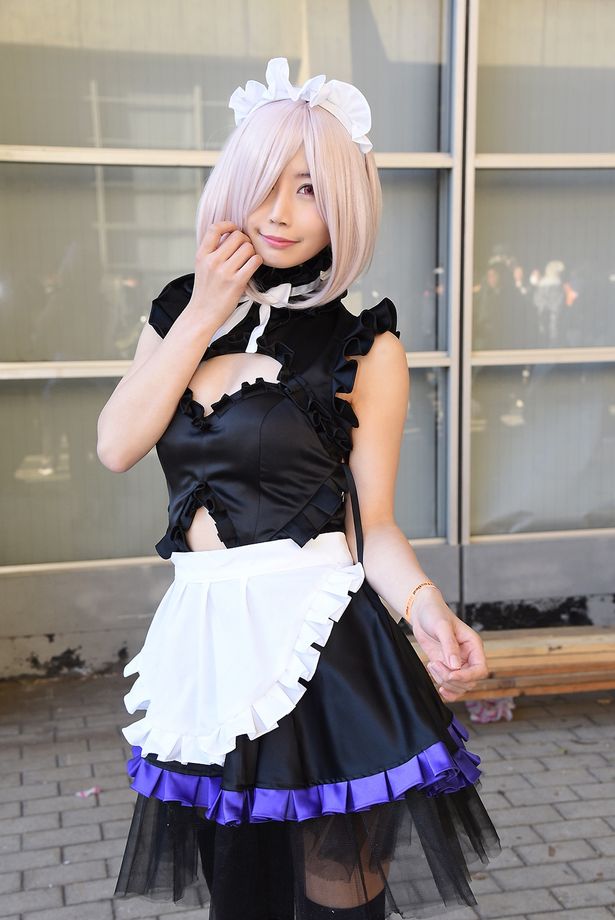「Fate/Grand Order」のマシュ・キリエライトに扮する永原芽衣さん