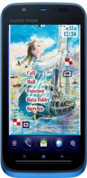 スマートフォン向け“きせかえtouch”のイメージ画