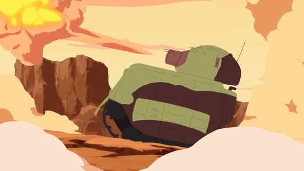 戦車のアニメ