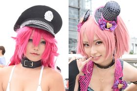 「ストリートファイターV」や「アイドルマスター シンデレラガールズ」など、人気作品のヒロインに扮したコスプレイヤーたち