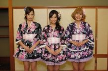 人気グラドルたちが温泉コンパニオンに変身