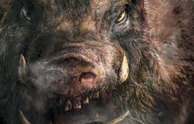 某サメや某ピラニアより身近な存在であるイノシシだけに恐怖感があおられる