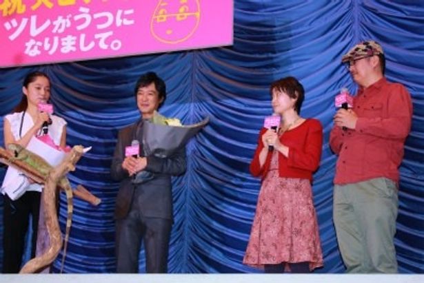 原作者の細川貂々夫妻と語り合う宮崎あおいたち