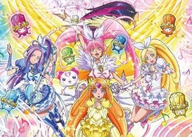 史上初となる小学生プリキュア、キュアミューズ（中央下段）