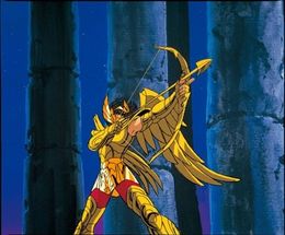 星矢がサジタリアスの聖衣の弓矢を初めて使用した『聖闘士星矢 邪神エリス』