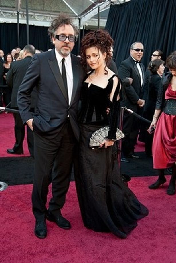 ティム・バートン監督と、妻で出演者でもあるヘレナ・ボナム＝カーター