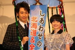 『しあわせのパン』の初日舞台挨拶で原田知世や大泉洋が登壇