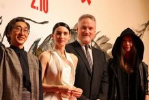『ドラゴン・タトゥーの女』のジャパンプレミアで新星ルーニー・マーラとデヴィッド・フィンチャー監督が来日