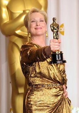 主演女優賞を受賞したメリル・ストリープ