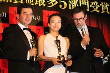 『アーティスト』のプレミアでオスカーを受賞した監督と作曲家、中谷美紀が登壇