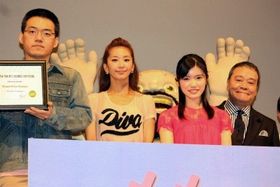 『ももへの手紙』の完成披露試写会で美山加恋や優香、西田敏行らが登壇