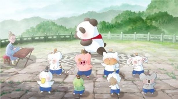 いろんな動物たちが通うカンフーようちえん