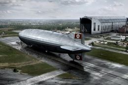 タイタニック号とほぼ同じ全長を誇るヒンデンブルグ号