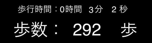 【写真を見る】歩数292歩、歩行時間3分2秒、歩行距離191mという結果に！