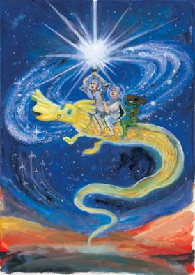 おなじみの昔ばなしの登場人物たちが宇宙を舞台に戦いを繰り広げる