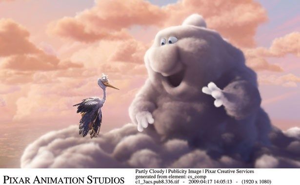 『晴れときどきくもり』は『カールじいさんの空飛ぶ家』(09)劇場公開時の同時上映作品