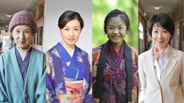 左より八千草薫、檀れい、芦田愛菜、伊藤蘭。豪華な女優陣だ