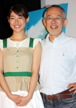 ヒロイン役の瀧本美織と鈴木プロデューサーが会見に登壇