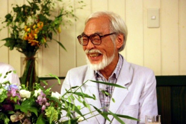 満面に笑みを浮かべる宮崎駿監督