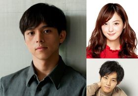 映画『風俗行ったら人生変わったwww』に出演する満島真之介、佐々木希、松坂桃李