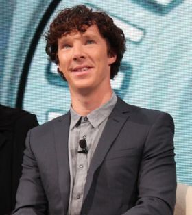 六本木での記者会見時のカンバーバッチ