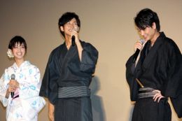 松坂桃李と綾野剛が剛力彩芽の浴衣姿にメロメロ