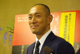 市川海老蔵が満面の笑みで喜びを報告した