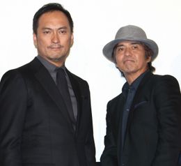 渡辺謙、佐藤浩市が『許されざる者』の舞台挨拶で感無量！