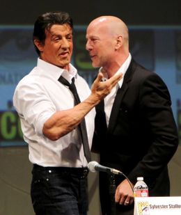 『エクスペンダブルズ3』出演を巡ってもめていたシルヴェスター・スタローンとブルース・ウィリス。無事に和解？