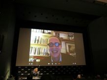 ニューヨーク映画祭でスカイプインタビューに応じたアルノー・デプレシャン監督