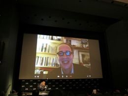 ニューヨーク映画祭でスカイプインタビューに応じたアルノー・デプレシャン監督