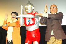 47年ぶりのウルトラマン(古谷敏)と、桜井浩子(写真左)と黒部進(写真右)の超貴重な3ショット！