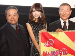 『あさひるばん』で共演した國村隼、桐谷美玲、西田敏行