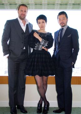 “悪”に対する意気込みを語った菊地凛子と浅野忠信、監督のカール・リンシュ