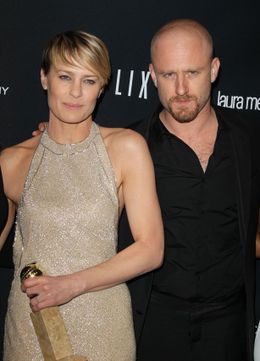 婚約を正式に発表したロビン・ライトとベン・フォスター