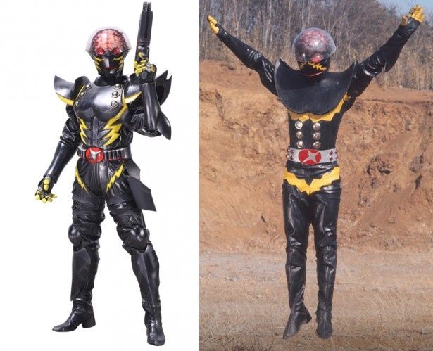 こちらは新ハカイダー(左)と旧ハカイダー(右)