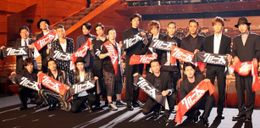 映画「クローズ EXPLODE」完成披露試写会に登場した出演者たち