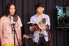 ピースの綾部祐二と又吉直樹が公開アフレコ！