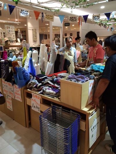 前回のテキスタイルマルシェの様子