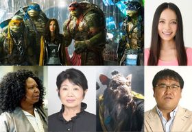 日本語吹替版ではエイプリルの声をベッキー、トンプソンの声を泉ピン子、スプリンターの声をカンニング竹山が担当