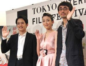 宮沢りえ、池松壮亮、吉田大八監督が笑顔でアピールした