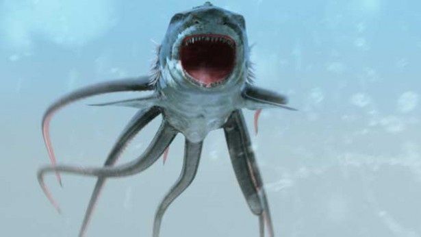 サメとタコが合体!謎すぎるモンスターの対決シーンを動画で公開 サメとタコが合体!謎すぎるモンスターの対決シーンを動画で公開
