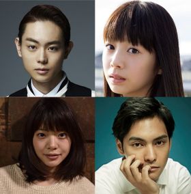 『ピンクとグレー』出演俳優の菅田将暉、夏帆、岸井ゆきの、柳楽優弥