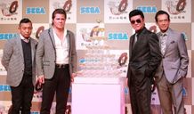 「龍が如く0 誓いの場所」に出演した中野英雄、竹内力、小沢仁志、鶴見辰吾